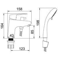 Смеситель для раковины D-Lin D131302-2 Хром — фото 2, Смесители для раковины