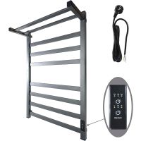 Электрический полотенцесушитель Маргроид 8110 профильный 800x500 8110-8050-5179-7024 с полкой Графит — фото 1, Электрические полотенцесушители