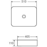 Раковина-чаша Azario 51 AZ-2178 Белая — фото 2, Раковины накладные