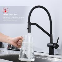 Смеситель для кухни Raglo R86.41.06 Черный матовый — фото 12, Смесители для кухни