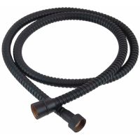 Душевой шланг Remer 333CN150CFP Черный брашированный хром — фото 1, Душевые шланги