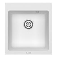 Мойка кухонная Point Моко 47 PN3006W, белый — фото 1, Кухонные мойки