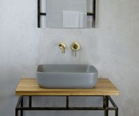 Раковина-чаша Bronze de Luxe Scandi 50 6127-GM Серая матовая — фото 5, Раковины накладные