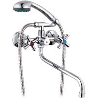 Смеситель для ванны G-Lauf QMT7-A722 универсальный Хром — фото 1, Смеситель для ванны