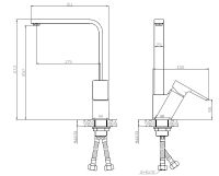 Смеситель для кухни ESKO Berlin BR 519 Хром — фото 2, Смесители для кухни