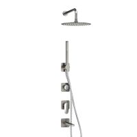 A1451.273.274.097.121.275.100.276 Встраиваемый комплект для ванны с верхней душевой насадкой, лейкой — фото 5, Встраиваемые душевые комплекты