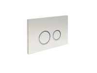 Панель смыва Aquatek Белая R ободок хром KDI-0000006 — фото 1, Кнопки смыва