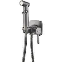 Товар: Гигиенический душ со смесителем Lemark Solo LM7165GM Графит - фото 1 Гигиенический душ со смесителем Lemark Solo LM7165GM Графит — фото 1, Гигиенические души