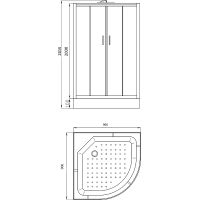 Душевая кабина Parly Bianco Эконом 90x90 EB931 без гидромассажа — фото 4, Душевые кабины