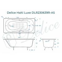 Товар: Чугунная ванна Delice Haiti Luxe 180x80 DLR230639R-AS с отверстиями под ручки с антискользящим покры - фото 2 Чугунная ванна Delice Haiti Luxe 180x80 DLR230639R-AS с отверстиями под ручки с антискользящим покры — фото 2, Чугунные ванны