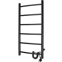 Электрический полотенцесушитель Domoterm Аврора DMT 109-6 40x80 EKR Черный матовый арт-DMT109-640x80ЧРНEKR — фото 4, Электрические полотенцесушители