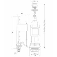 Сливная арматура Creavit Mega MM.101002.3008-100-I Хром — фото 2, Комплектующие для туалета