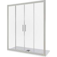 Душевая дверь Good Door Cofe WTW-TD-170-C-CH 170 КФ00034 профиль Хром стекло прозрачное — фото 1, Душевые двери в нишу