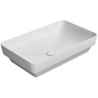 Раковина GSI Pura 60 883709 Белая матовая — фото 1, Раковины встраиваемые сверху