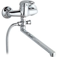 Смеситель для ванны G-Lauf KLO6-A048 универсальный Хром — фото 1, Смеситель для ванны