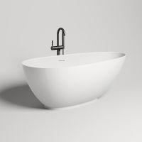 Ванна из искусственного камня Salini Paola 160х77 101511SM Белая матовая — фото 1, Ванны из искусственного камня