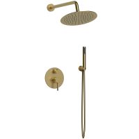 Душевая система Raiber Graceful RPG-005 Золото матовое — фото 1, Встраиваемые душевые комплекты