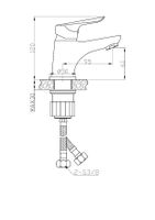 См-ль "RIO" д/рак, без дон/кл, арт. RIO 26 — фото 2, Смесители для раковины