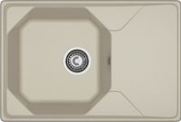 GRANFEST Мойка UNIQUE 740L 1-чаша+крыло 740*500мм топаз арт.GF- — фото 2, Кухонные мойки