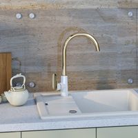 Смеситель для кухни Iddis Cloud Золото/белый арт-CLOWG00i05 — фото 2, Смесители для кухни