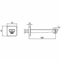 Излив для смесителя Iddis Slide SLIBL00i63 Черный матовый — фото 2, Смесители для биде