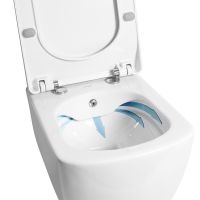 Унитаз биде Creavit Elegant EG321-00CB00E-0000 подвесной Белый без сиденья — фото 9, Подвесные унитазы