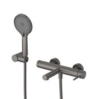 Смеситель для ванны и душа в комплекте с ручным душем, шлангом и держателем CEZARES RELAX-VD-GM — фото 1, Смеситель для ванны