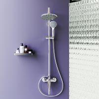 Товар: Душевая система Dorff Prime D0740900 Хром Серый - фото 5 Душевая система Dorff Prime D0740900 Хром Серый — фото 5, Душевые стойки