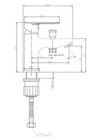 Смеситель "Asti" д/ван, встраив на 1 отверстие, арт. AT 53 — фото 2, Смеситель для ванны