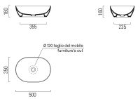 Товар: Раковина-чаша GSI Pura 50 886011 Белая - фото 2 Раковина-чаша GSI Pura 50 886011 Белая — фото 2, Раковины