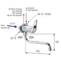 Смеситель для кухни Remer Kiss K41BP Хром — фото 2, Смесители для кухни