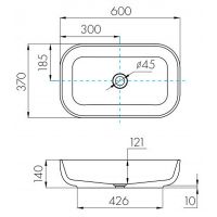 Раковина-чаша Aquaton Лола 60 1A73313KLK210 Графит — фото 4, Раковины