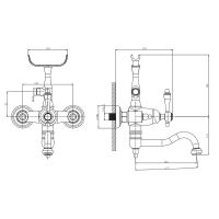 Товар: Смеситель для ванны Caprigo Fonte 12-511-crm Хром - фото 2 Смеситель для ванны Caprigo Fonte 12-511-crm Хром — фото 2, Смеситель для ванны
