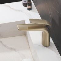 Смеситель для раковины Rose R39G R3901G Золото матовое — фото 10, Смесители для раковины