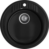 Товар: GRANFEST Мойка RONDO 520 1-чаша D-520мм черный арт.GF- - фото 2 GRANFEST Мойка RONDO 520 1-чаша D-520мм черный арт.GF- — фото 2, Кухонные мойки