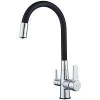 Смеситель для кухни D-Lin D159317-1 Хром Черный — фото 1, Смесители для кухни