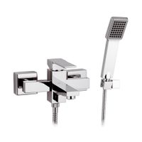 Смеситель для ванны Remer Qubica Q02 Хром — фото 1, Смеситель для ванны