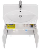 Товар: Тумба DAVID D, 65 см , подвесная/напольная,2 дверцы, белый глянец, под ум. Лагуна 65 - фото 7 Тумба DAVID D, 65 см , подвесная/напольная,2 дверцы, белый глянец, под ум. Лагуна 65 — фото 7, Тумбы под раковину