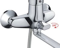 Смеситель для ванны Haiba универсальный Хром арт-HB2265 — фото 3, Смеситель для ванны