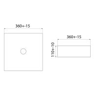 Раковина-чаша Iddis Slide 36 SLIWM01i27 Белая матовая — фото 4, Раковины