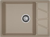 GRANFEST Мойка VERTEX 680L 1-чаша+крыло 680*500мм песочный арт.GF- — фото 2, Кухонные мойки