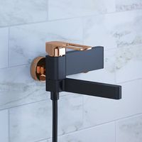 Товар: Смеситель для ванны Iddis Slide SLIBG00i02 Черный Розовое золото - фото 2 Смеситель для ванны Iddis Slide SLIBG00i02 Черный Розовое золото — фото 2, Для душа и ванны