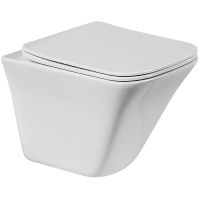 Унитаз BelBagno Marmi BB052CHR/BB132SC подвесной с сиденьем Микролифт — фото 1, Подвесные унитазы