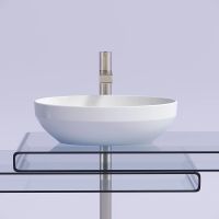 Раковина-чаша Ceramicanova Element 50 CN6056 Белая глянцевая — фото 16, Раковины накладные