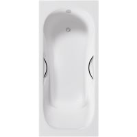 Чугунная ванна Delice Malibu 170x80 DLR230630R с отверстиями под ручки без антискользящего покрытия — фото 1, Чугунные ванны