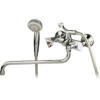 Смеситель для ванны Melodia della vita Dinatro MDV40141 универсальный Хром — фото 3, Смеситель для ванны