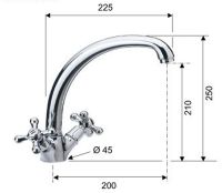 Смеситель для кухни Remer Liberty Хром арт-43LIce — фото 2, Смесители для кухни