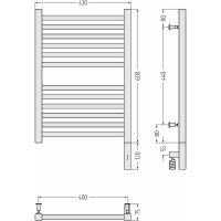 Электрический полотенцесушитель Сунержа Модус 3.0 600х400 R 00-5701-6040 Хром — фото 2, Электрические полотенцесушители