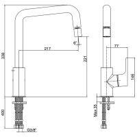 Товар: Смеситель для кухни E.C.A. Luna 102118044EX Хром - фото 2 Смеситель для кухни E.C.A. Luna 102118044EX Хром — фото 2, Смесители для кухни