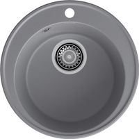 GRANFEST Мойка QUARZ 08 1-чаша D-480мм темно-серый арт.GF-Z- — фото 1, Кухонные мойки